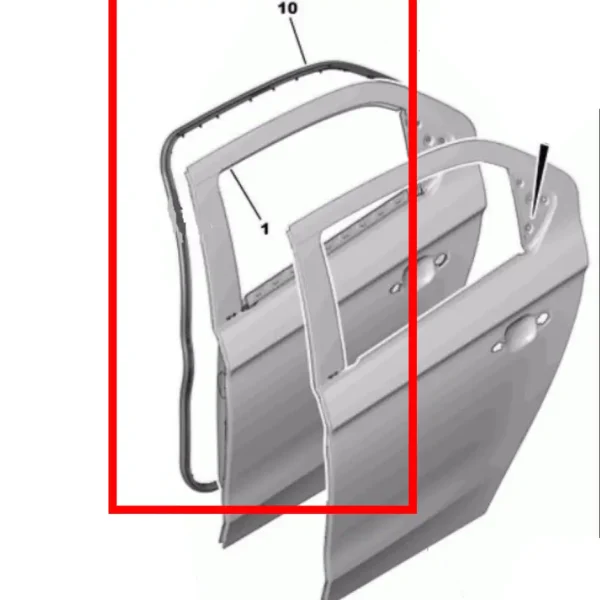 نوار دور درب عقب چپ تارا ایساکو